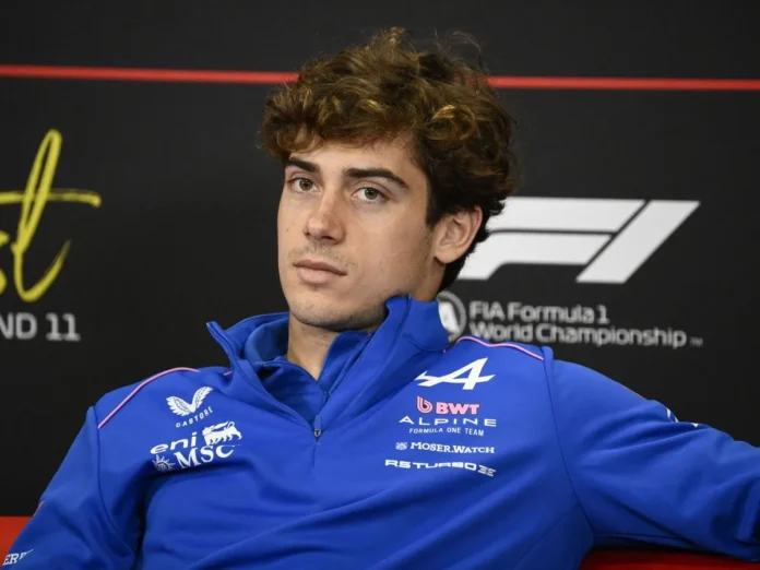 Franco Colapinto, corredor de Fórmula 1 del equipo Alpine, en conferencia de prensa.